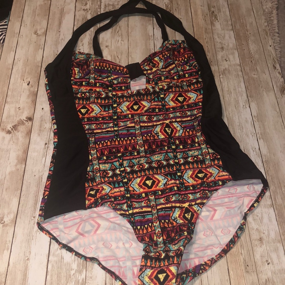 3/15$ aztec colorful one piece swimsuit